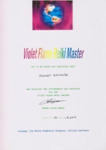 Violet Flame Reiki Master